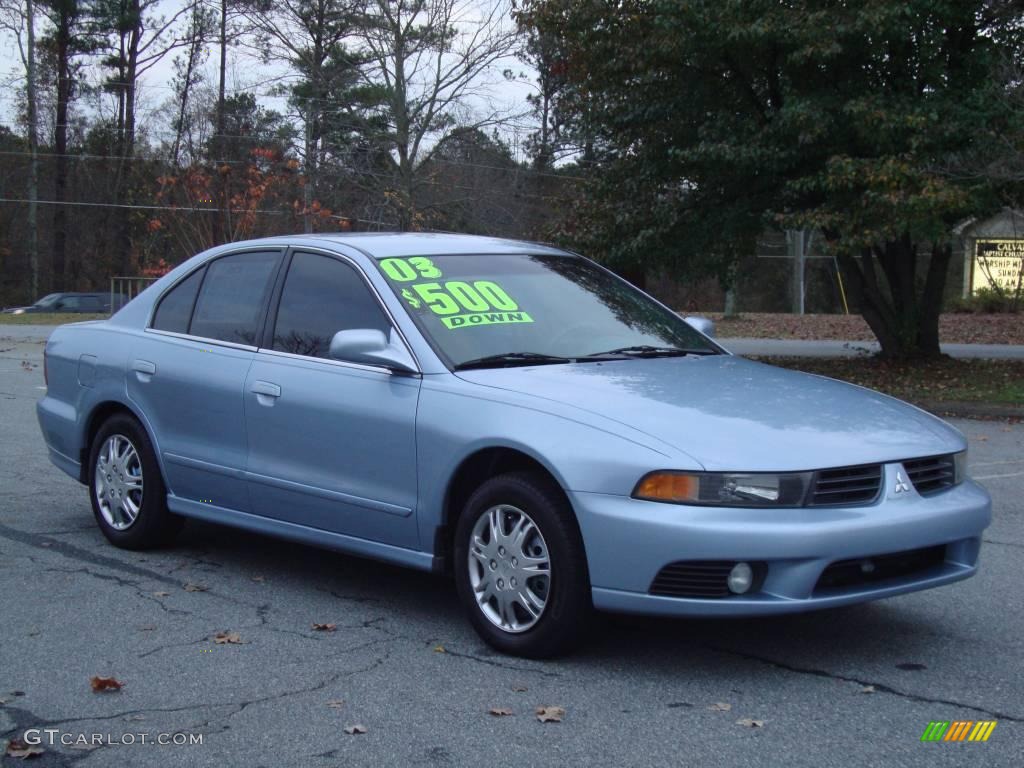 2003 Galant ES - Chrome Blue Pearl / Gray photo #1