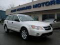 2008 Satin White Pearl Subaru Outback 2.5i Wagon  photo #1