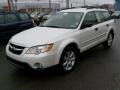 2008 Satin White Pearl Subaru Outback 2.5i Wagon  photo #3