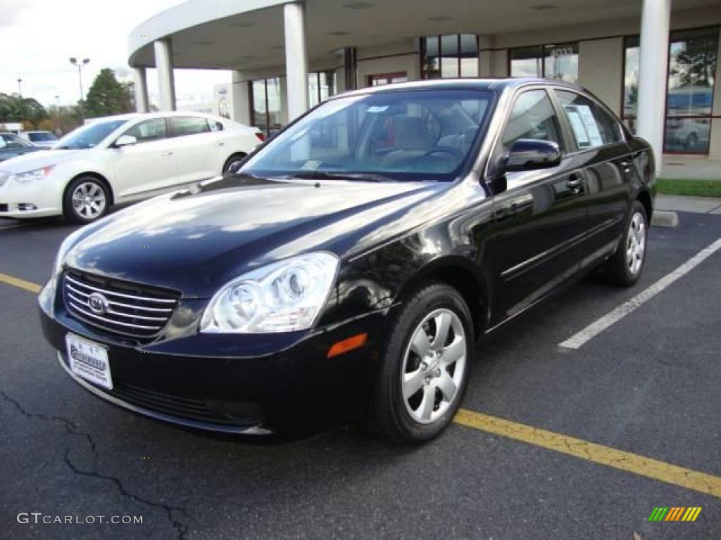 2007 Ebony Black Kia Optima Lx 22322523 Photo 11