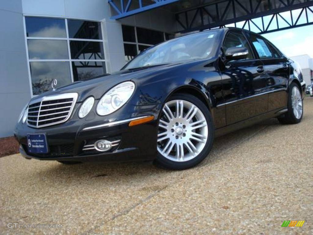 2008 E 350 Sedan - Black / Cashmere photo #1