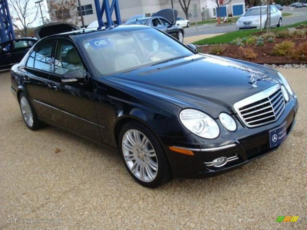 2008 E 350 Sedan - Black / Cashmere photo #7