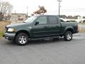 2001 Dark Highland Green Metallic Ford F150 XLT SuperCrew 4x4  photo #1