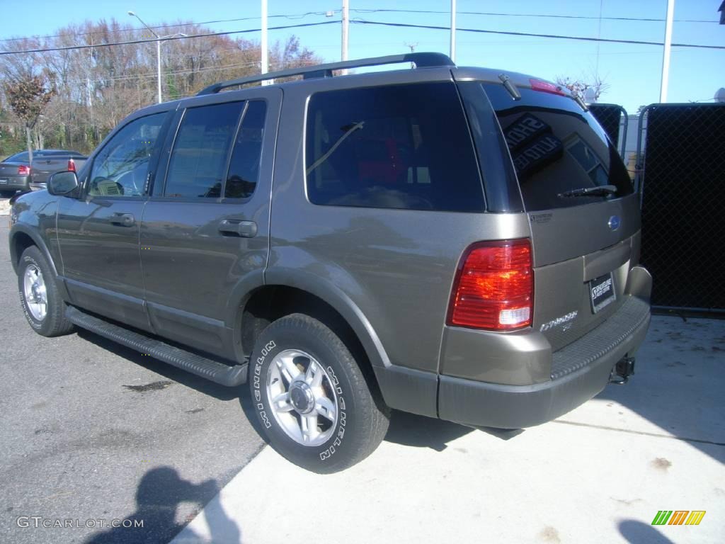 2003 Explorer XLT 4x4 - Estate Green Metallic / Medium Parchment Beige photo #4