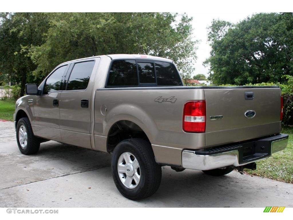 2004 F150 XLT SuperCrew 4x4 - Arizona Beige Metallic / Tan photo #8