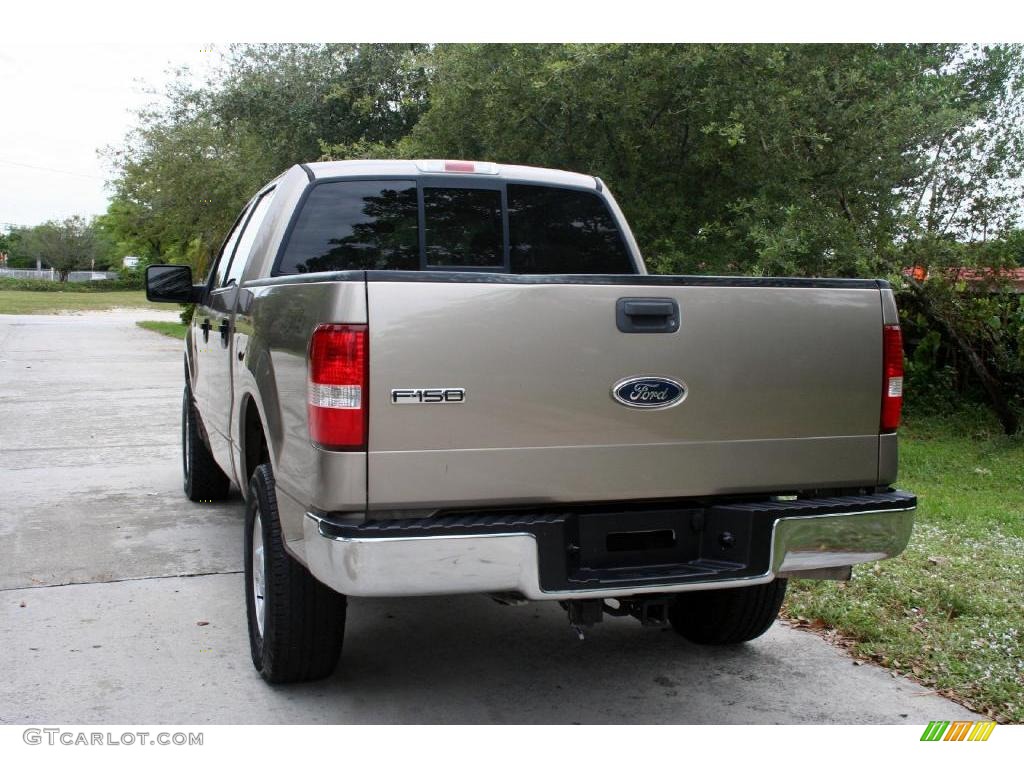 2004 F150 XLT SuperCrew 4x4 - Arizona Beige Metallic / Tan photo #10