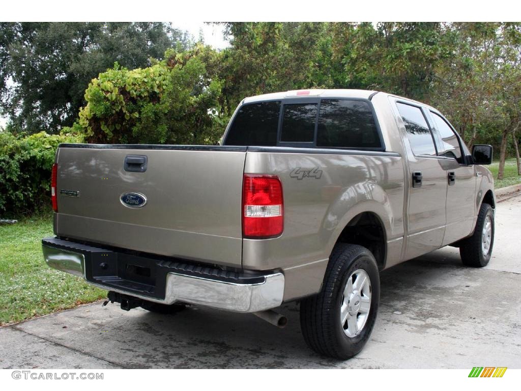 2004 F150 XLT SuperCrew 4x4 - Arizona Beige Metallic / Tan photo #12