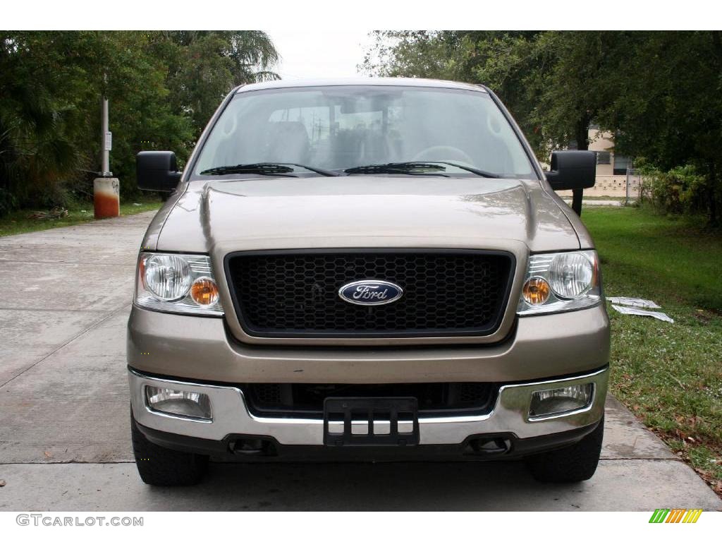 2004 F150 XLT SuperCrew 4x4 - Arizona Beige Metallic / Tan photo #22