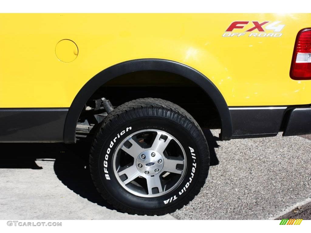 2004 F150 FX4 SuperCab 4x4 - Blazing Yellow / Black/Medium Flint photo #22