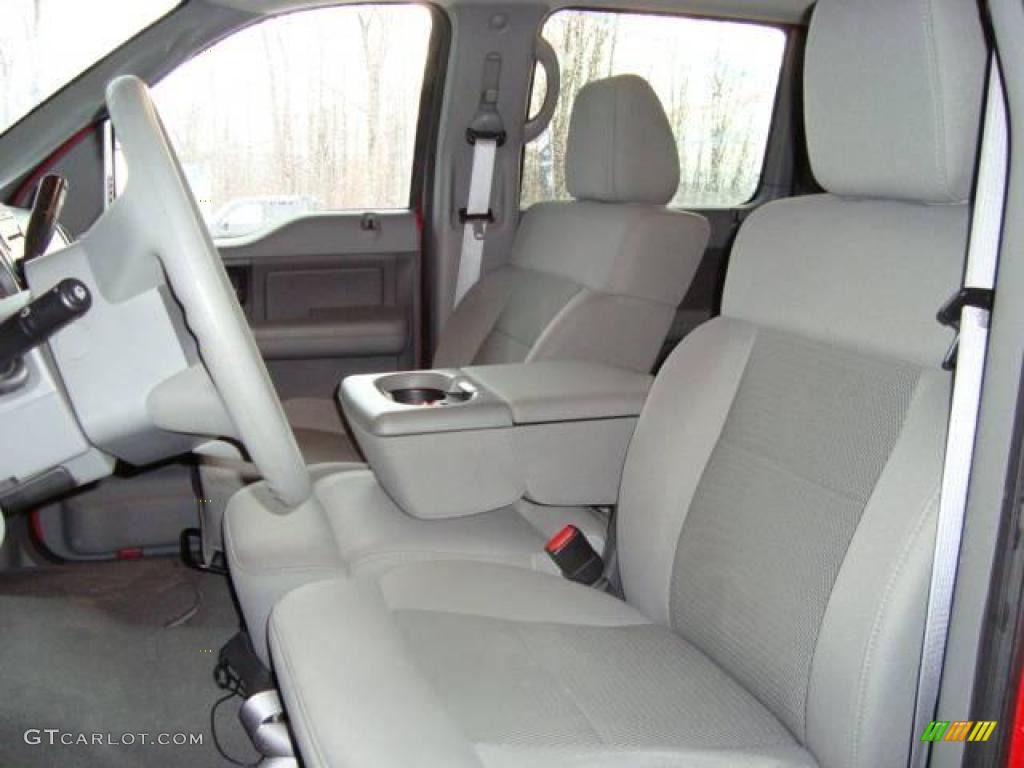 2005 F150 XLT SuperCrew 4x4 - Bright Red / Medium Flint/Dark Flint Grey photo #11