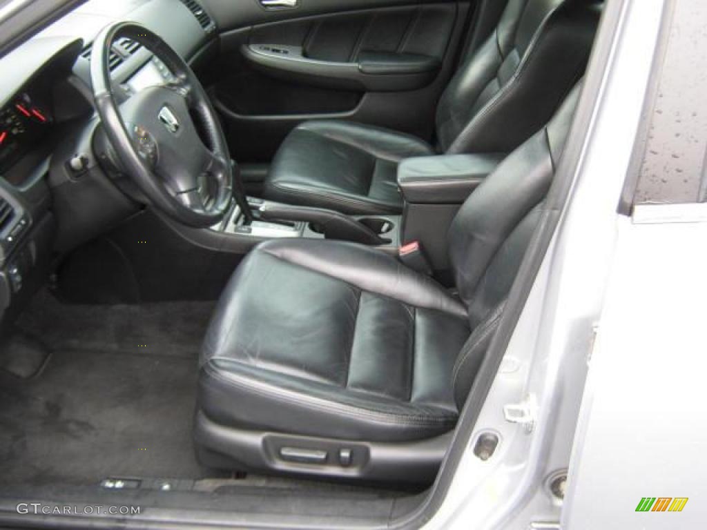 2003 Accord EX-L Sedan - Satin Silver Metallic / Black photo #3