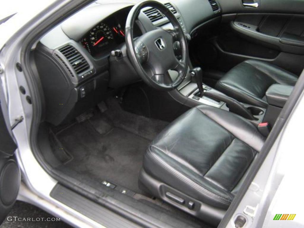 2003 Accord EX-L Sedan - Satin Silver Metallic / Black photo #4