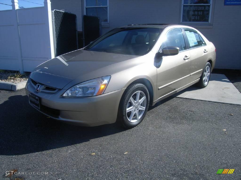 2003 Accord EX V6 Sedan - Desert Mist Metallic / Ivory photo #2