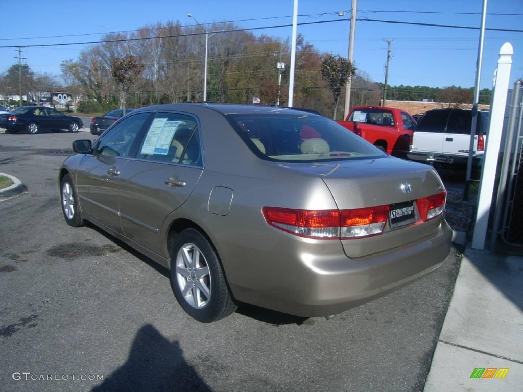 2003 Accord EX V6 Sedan - Desert Mist Metallic / Ivory photo #4