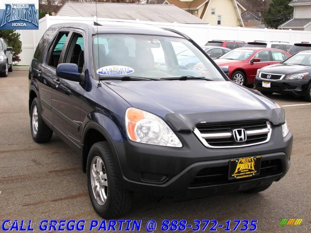 2003 CR-V EX 4WD - Eternal Blue Pearl / Black photo #5