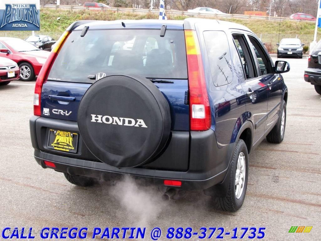 2003 CR-V EX 4WD - Eternal Blue Pearl / Black photo #7