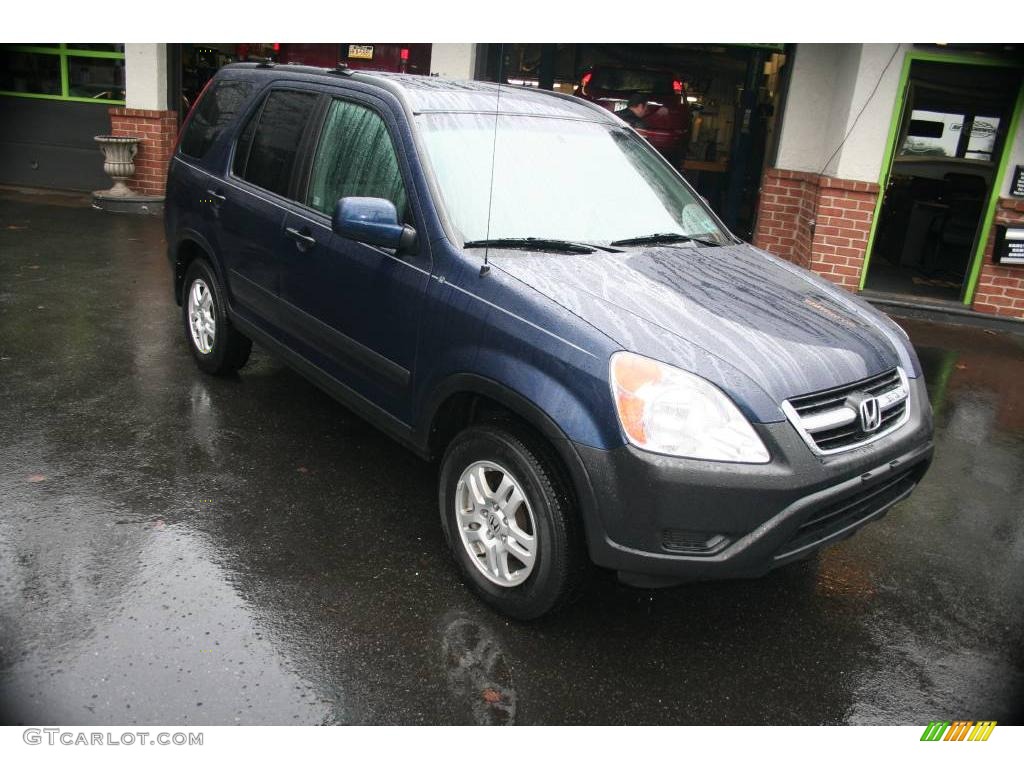 2003 CR-V EX 4WD - Eternal Blue Pearl / Black photo #8