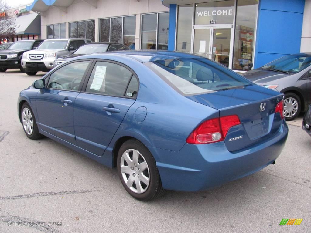2006 Civic LX Sedan - Atomic Blue Metallic / Gray photo #4
