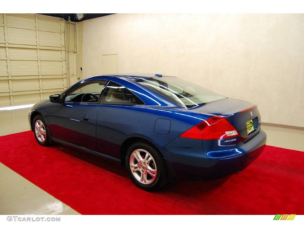 2006 Accord EX Coupe - Sapphire Blue Pearl / Ivory photo #4