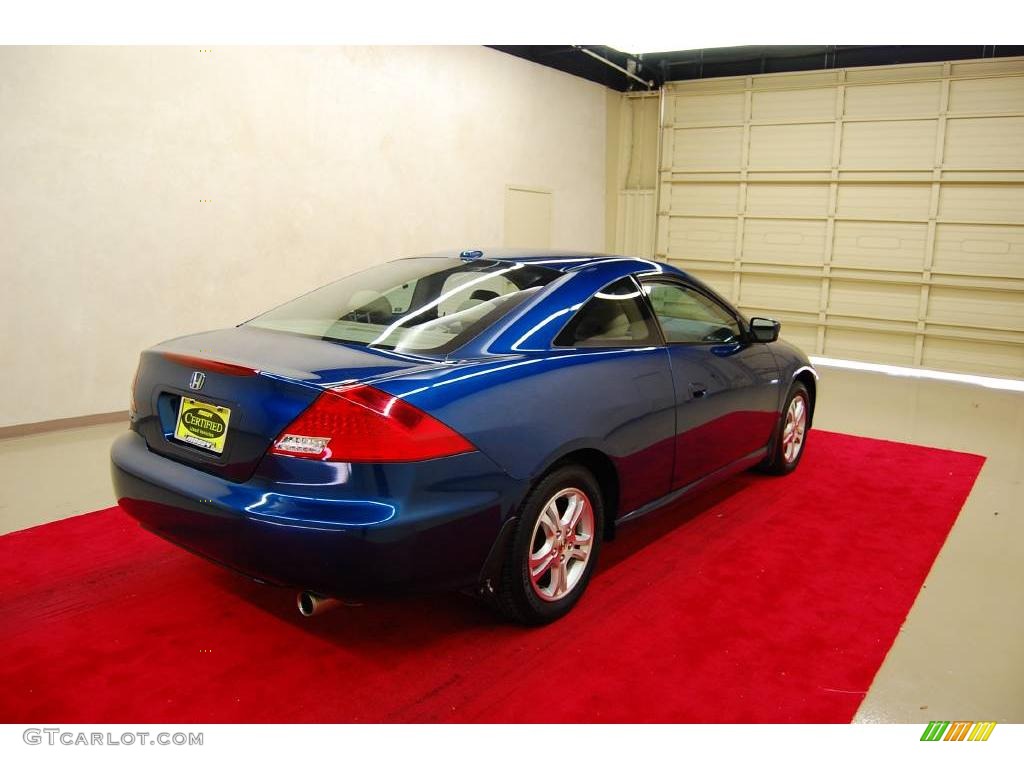 2006 Accord EX Coupe - Sapphire Blue Pearl / Ivory photo #6