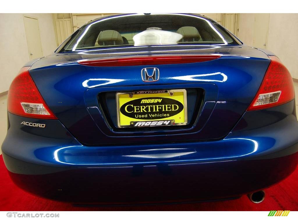 2006 Accord EX Coupe - Sapphire Blue Pearl / Ivory photo #8