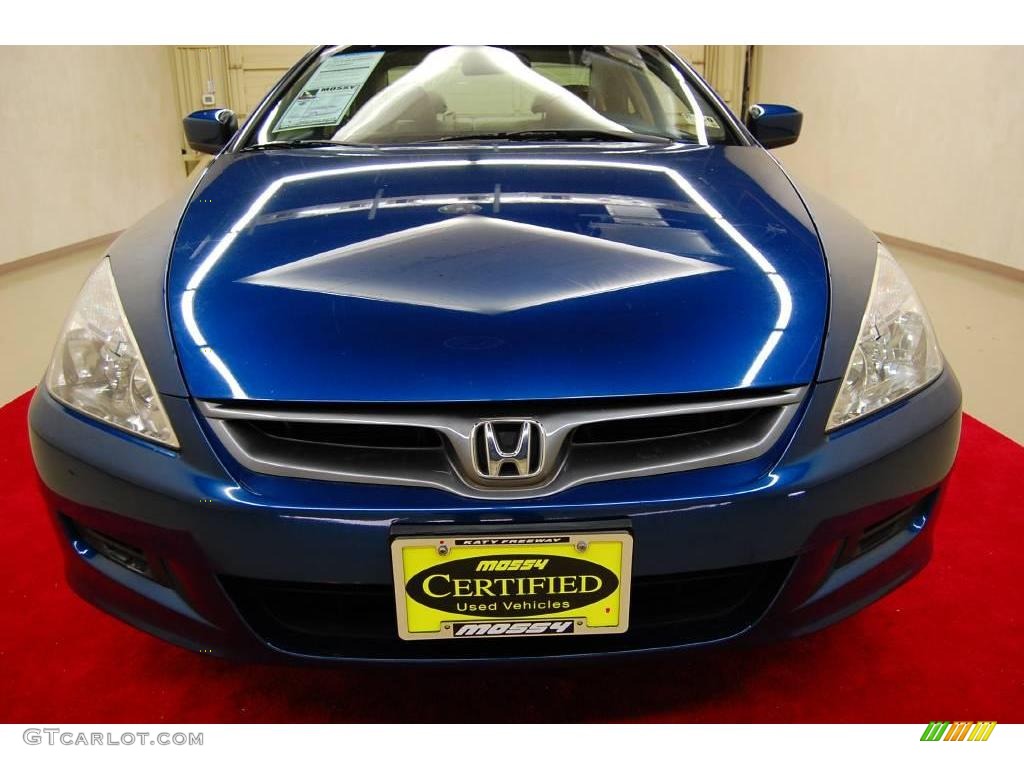 2006 Accord EX Coupe - Sapphire Blue Pearl / Ivory photo #13