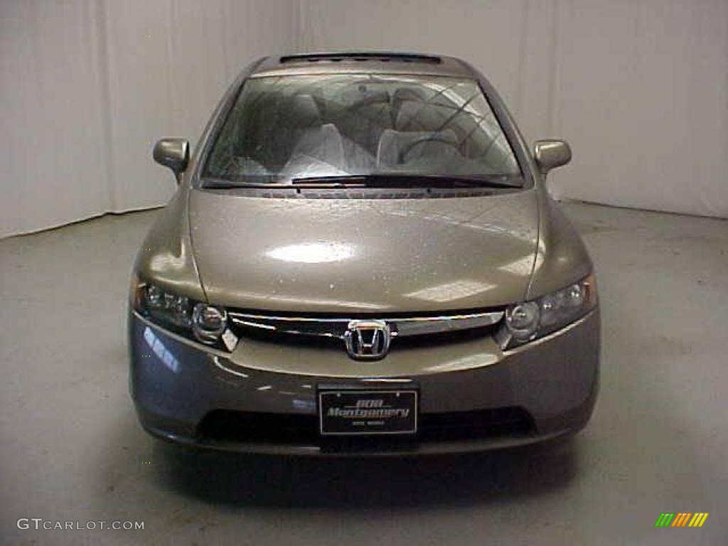 2007 Civic EX Sedan - Galaxy Gray Metallic / Gray photo #2
