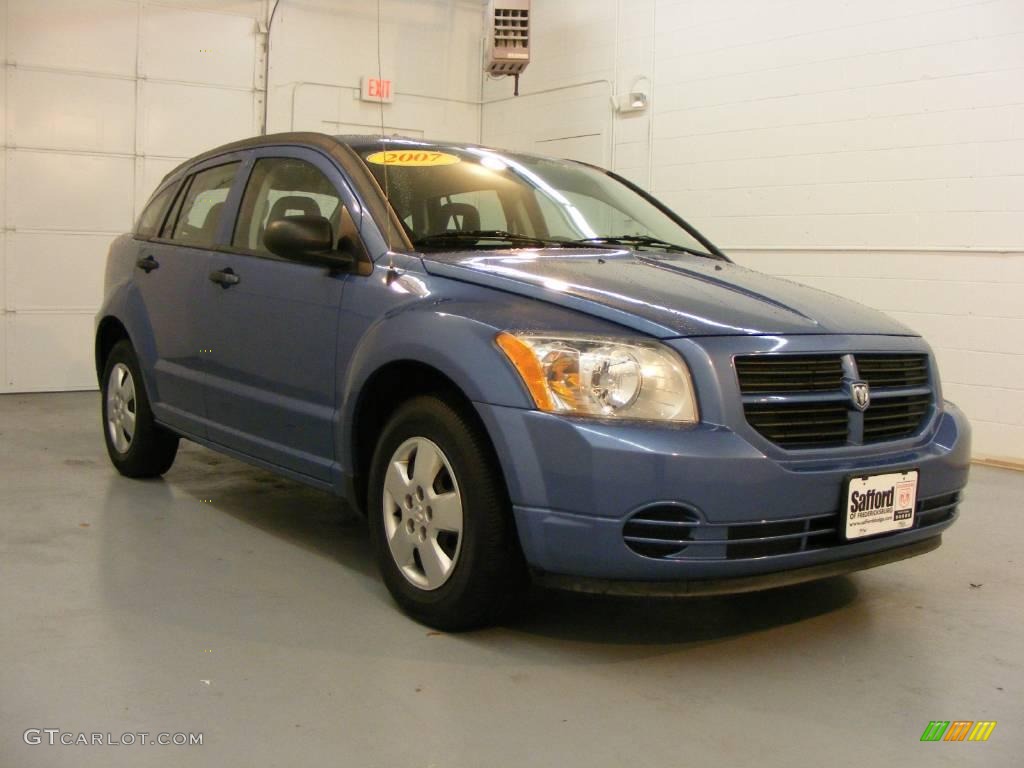 2007 Caliber SE - Marine Blue Pearl / Pastel Slate Gray photo #3