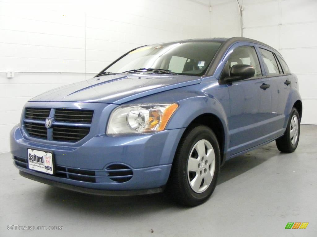 2007 Caliber SE - Marine Blue Pearl / Pastel Slate Gray photo #29