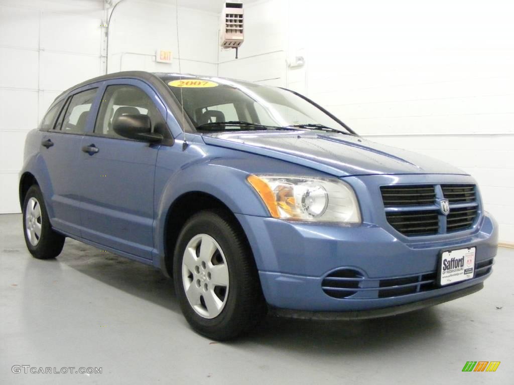 2007 Caliber SE - Marine Blue Pearl / Pastel Slate Gray photo #31