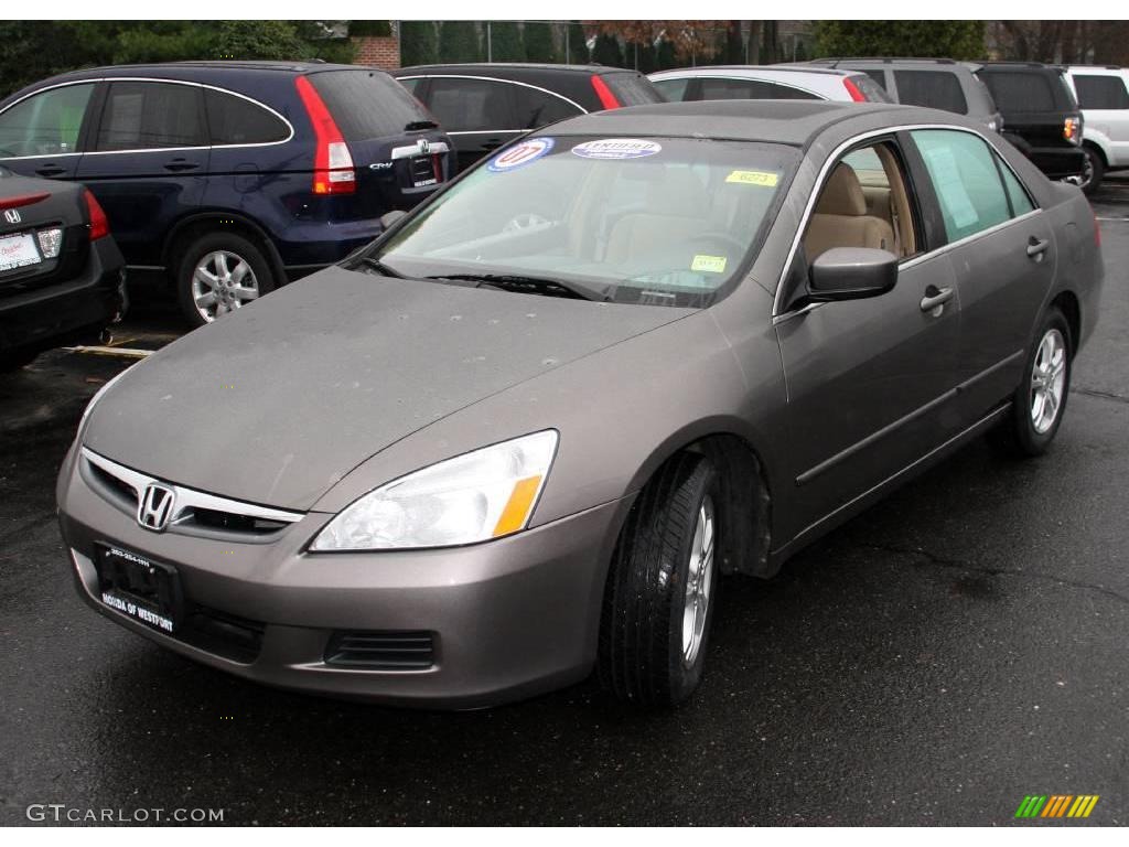 2007 Accord EX Sedan - Carbon Bronze Pearl / Ivory photo #1