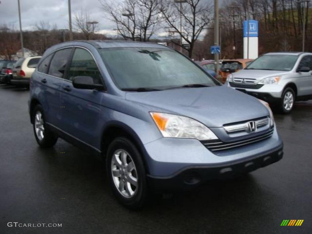 2007 CR-V EX 4WD - Glacier Blue Metallic / Gray photo #5