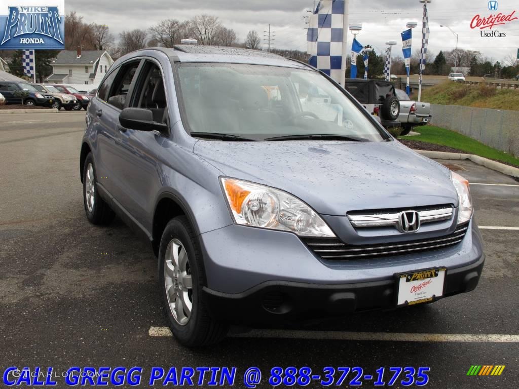 2007 CR-V EX 4WD - Glacier Blue Metallic / Gray photo #5