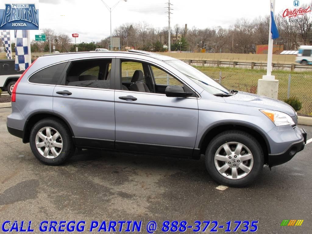 2007 CR-V EX 4WD - Glacier Blue Metallic / Gray photo #6