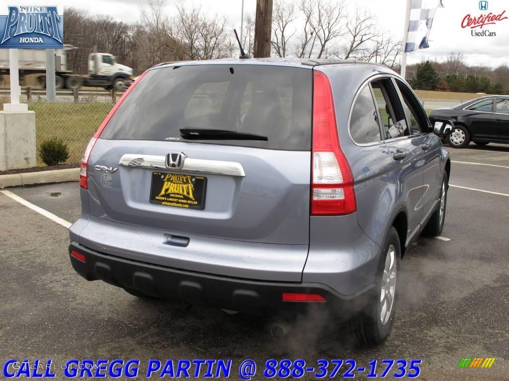 2007 CR-V EX 4WD - Glacier Blue Metallic / Gray photo #7