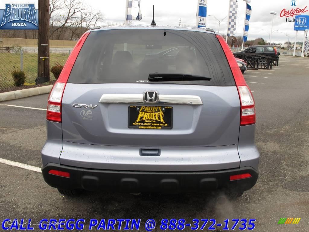 2007 CR-V EX 4WD - Glacier Blue Metallic / Gray photo #8