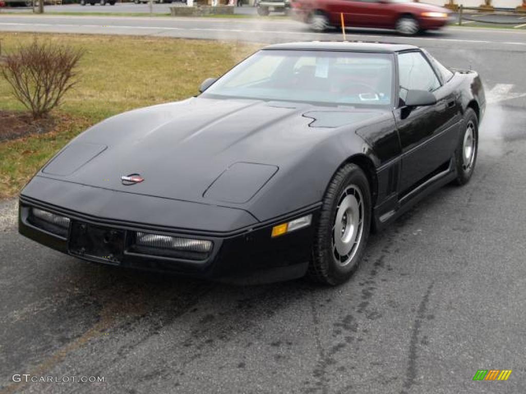 1984 Corvette Coupe - Black / Carmine Red photo #2