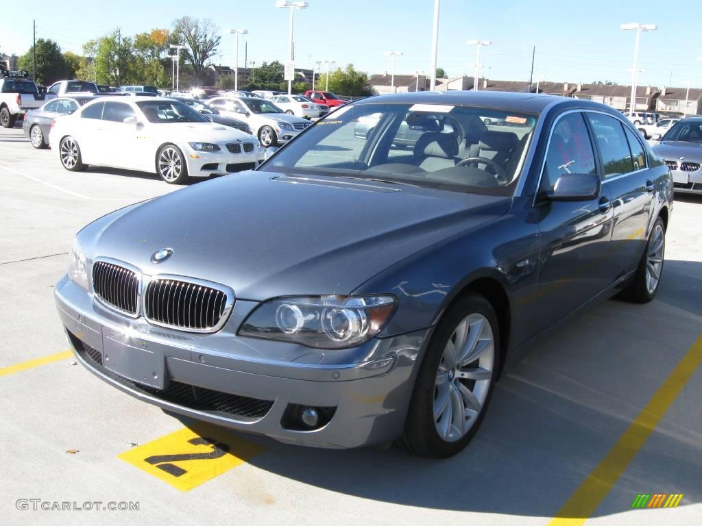 2007 7 Series 750Li Sedan - Michigan Blue Metallic / Flannel Grey photo #1