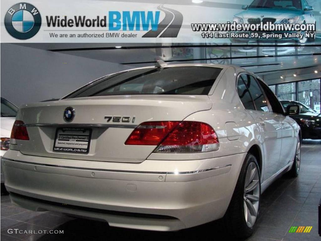 2007 7 Series 750i Sedan - Alpine White / Beige photo #3
