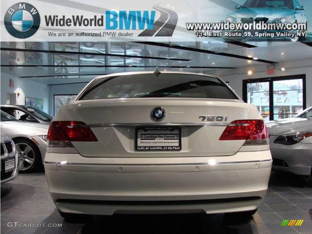 2007 7 Series 750i Sedan - Alpine White / Beige photo #4