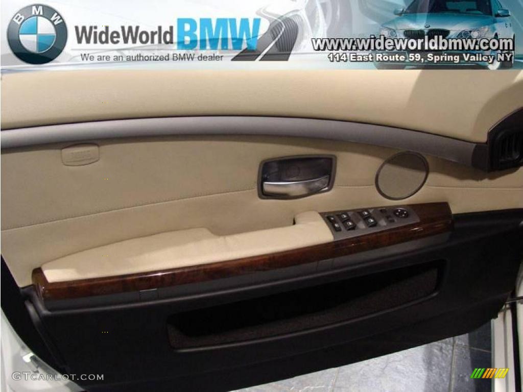 2007 7 Series 750i Sedan - Alpine White / Beige photo #8