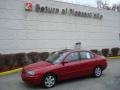 2005 Electric Red Metallic Hyundai Elantra GLS Sedan  photo #1