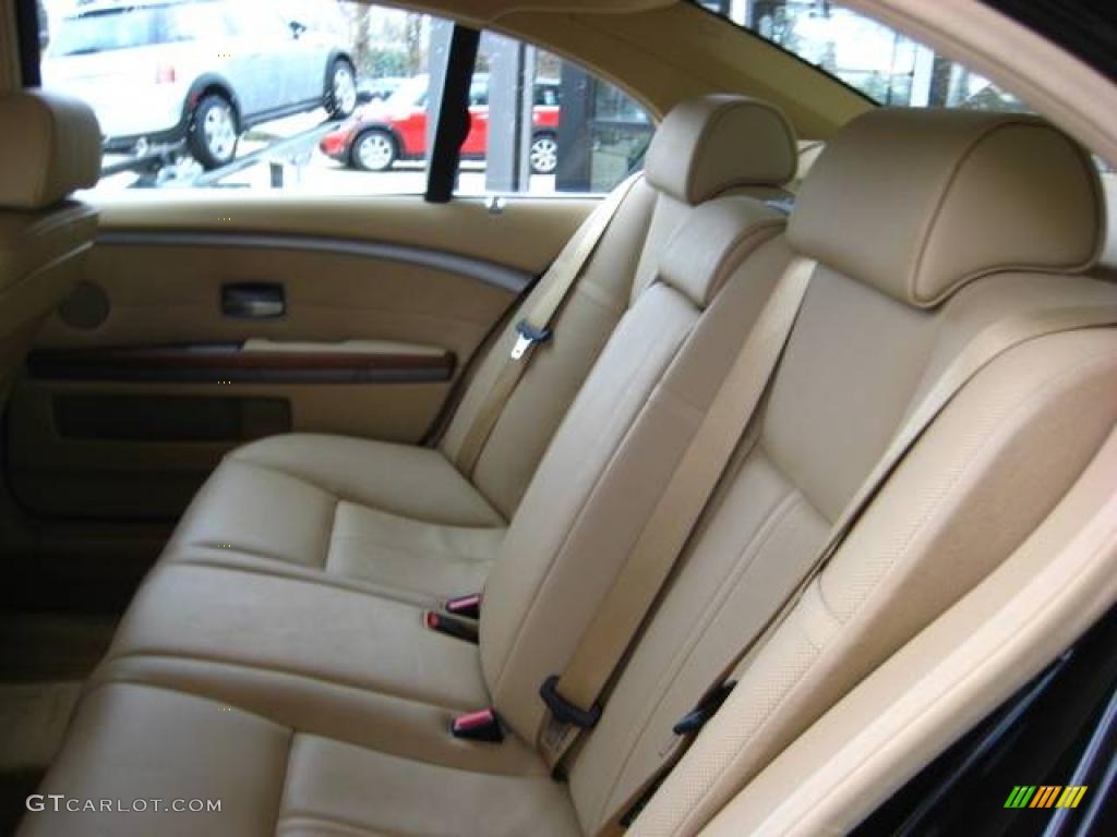 2007 7 Series 750Li Sedan - Black Sapphire Metallic / Beige photo #16