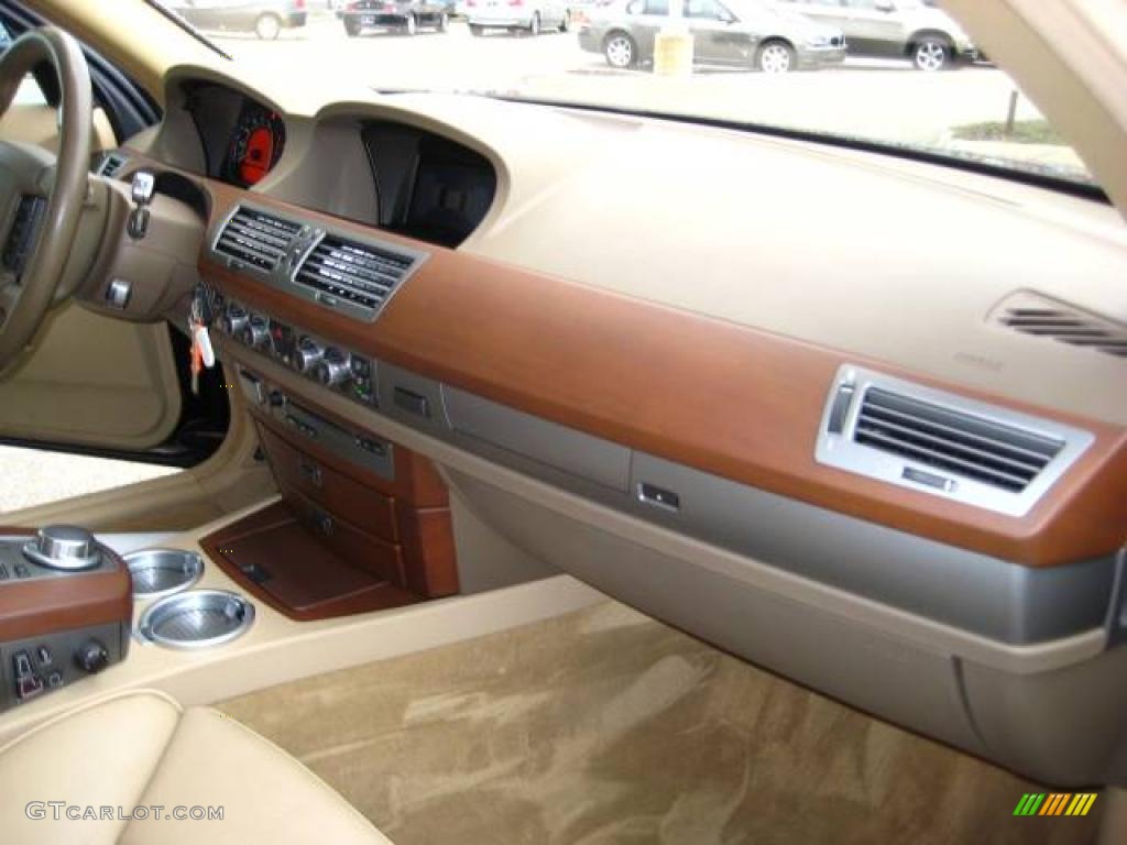 2007 7 Series 750Li Sedan - Black Sapphire Metallic / Beige photo #19
