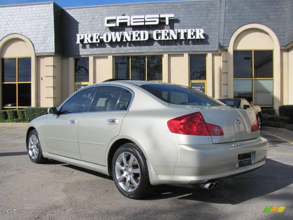 2006 G 35 Sedan - Serengeti Sand Metallic / Wheat photo #5