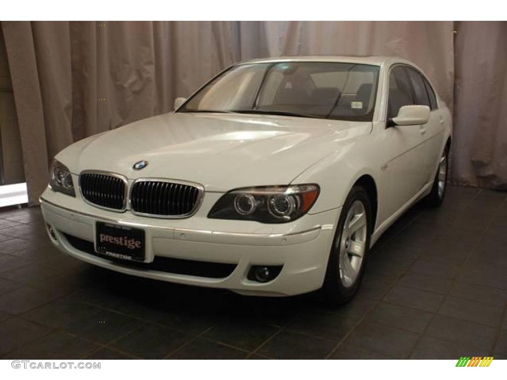 2007 7 Series 750i Sedan - Alpine White / Black photo #1