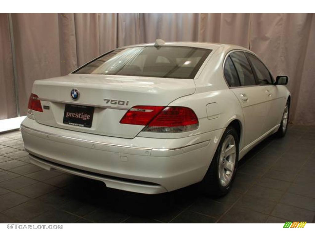 2007 7 Series 750i Sedan - Alpine White / Black photo #2
