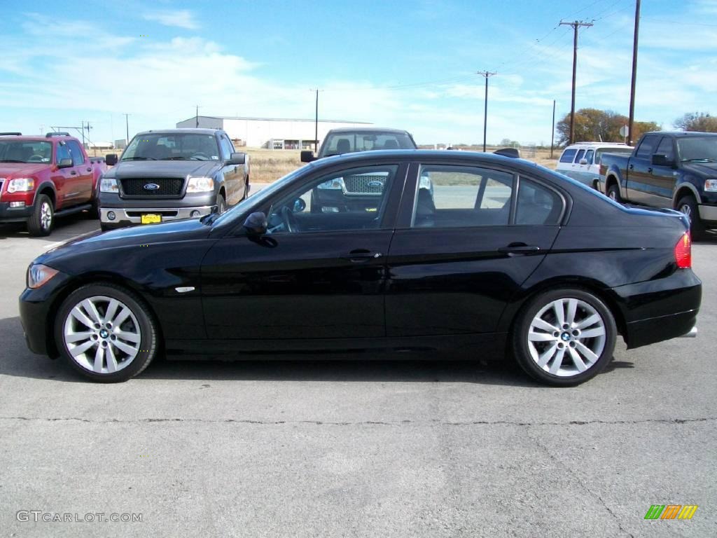 2008 3 Series 328i Sedan - Jet Black / Black photo #2