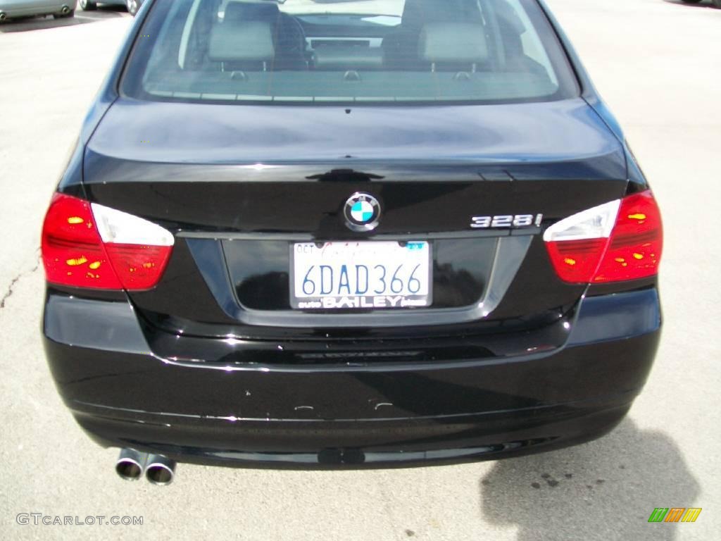 2008 3 Series 328i Sedan - Jet Black / Black photo #6
