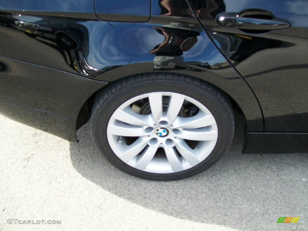 2008 3 Series 328i Sedan - Jet Black / Black photo #8